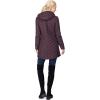 Outdoor Ventures Women’s Maryan Hooded Ultra Lightweight Warm Thermolite Long Puffer Coat(Purple(matte)-avg.32″ Mid Length)
