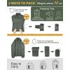 Outdoor Ventures Women’s Packable Full-Zip Short Puffer Jacket Insulated Quilted Warm Lightweight Winter Coat(Army Green(fold in Pocket))