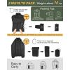 Outdoor Ventures Women’s Packable Full-Zip Short Puffer Jacket Insulated Quilted Warm Lightweight Winter Coat(Black(fold in Pocket))
