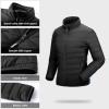 Outdoor Ventures Women’s Packable Full-Zip Short Puffer Jacket Insulated Quilted Warm Lightweight Winter Coat(Black(fold in Pocket))