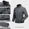 Outdoor Ventures Women’s Packable Full-Zip Short Puffer Jacket Insulated Quilted Warm Lightweight Winter Coat(Dark Grey Heather(fold in Pocket))