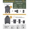 Outdoor Ventures Women’s Packable Full-Zip Short Puffer Jacket Insulated Quilted Warm Lightweight Winter Coat(Dark Grey Heather(fold in Pocket))