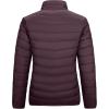 Outdoor Ventures Women’s Packable Full-Zip Short Puffer Jacket Insulated Quilted Warm Lightweight Winter Coat(Eggplant(fold in Pocket))