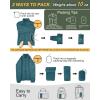 Outdoor Ventures Women’s Packable Full-Zip Short Puffer Jacket Insulated Quilted Warm Lightweight Winter Coat(Teal(fold in Pocket))