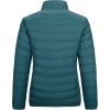 Outdoor Ventures Women’s Packable Full-Zip Short Puffer Jacket Insulated Quilted Warm Lightweight Winter Coat(Teal(fold in Pocket))