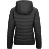 Outdoor Ventures Women’s Packable Lightweight Full-Zip Puffer Jacket with Hood Quilted Winter Coat(Black New(fold in Pocket))