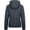 Outdoor Ventures Women’s Packable Lightweight Full-Zip Puffer Jacket with Hood Quilted Winter Coat(Dark Grey(fold in Pocket))