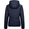Outdoor Ventures Women’s Packable Lightweight Full-Zip Puffer Jacket with Hood Quilted Winter Coat(Deep Blue(fold in Pocket))