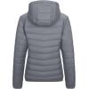 Outdoor Ventures Women’s Packable Lightweight Full-Zip Puffer Jacket with Hood Quilted Winter Coat(Foggy Gray(fold in Pocket))