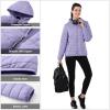 Outdoor Ventures Women’s Packable Lightweight Full-Zip Puffer Jacket with Hood Quilted Winter Coat(Lavender(fold in Pocket))