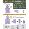 Outdoor Ventures Women’s Packable Lightweight Full-Zip Puffer Jacket with Hood Quilted Winter Coat(Lavender(fold in Pocket))