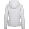 Outdoor Ventures Women’s Packable Lightweight Full-Zip Puffer Jacket with Hood Quilted Winter Coat(Light Grey(fold in Pocket))