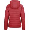 Outdoor Ventures Women’s Packable Lightweight Full-Zip Puffer Jacket with Hood Quilted Winter Coat(Red(fold in Pocket))