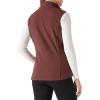 Outdoor Ventures Women’s Polar Fleece Zip Vest Outerwear with Pockets,Warm Sleeveless Coat Vest for Fall & Winter(Caramel)