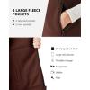 Outdoor Ventures Women’s Polar Fleece Zip Vest Outerwear with Pockets,Warm Sleeveless Coat Vest for Fall & Winter(Chocolate)