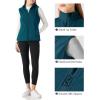 Outdoor Ventures Women’s Polar Fleece Zip Vest Outerwear with Pockets,Warm Sleeveless Coat Vest for Fall & Winter(Dark Blue)