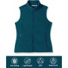 Outdoor Ventures Women’s Polar Fleece Zip Vest Outerwear with Pockets,Warm Sleeveless Coat Vest for Fall & Winter(Dark Blue)