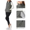 Outdoor Ventures Women’s Polar Fleece Zip Vest Outerwear with Pockets,Warm Sleeveless Coat Vest for Fall & Winter(Dark Grey)