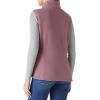 Outdoor Ventures Women’s Polar Fleece Zip Vest Outerwear with Pockets,Warm Sleeveless Coat Vest for Fall & Winter(Dark Lavender)