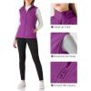 Outdoor Ventures Women’s Polar Fleece Zip Vest Outerwear with Pockets,Warm Sleeveless Coat Vest for Fall & Winter(Dark Raspberry)