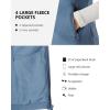 Outdoor Ventures Women’s Polar Fleece Zip Vest Outerwear with Pockets,Warm Sleeveless Coat Vest for Fall & Winter(Grayish Blue)