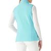 Outdoor Ventures Women’s Polar Fleece Zip Vest Outerwear with Pockets,Warm Sleeveless Coat Vest for Fall & Winter(Ice Blue)
