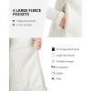 Outdoor Ventures Women’s Polar Fleece Zip Vest Outerwear with Pockets,Warm Sleeveless Coat Vest for Fall & Winter(Ivory)