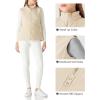 Outdoor Ventures Women’s Polar Fleece Zip Vest Outerwear with Pockets,Warm Sleeveless Coat Vest for Fall & Winter(Khaki)
