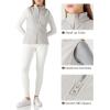 Outdoor Ventures Women’s Polar Fleece Zip Vest Outerwear with Pockets,Warm Sleeveless Coat Vest for Fall & Winter(Light Grey)