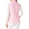 Outdoor Ventures Women’s Polar Fleece Zip Vest Outerwear with Pockets,Warm Sleeveless Coat Vest for Fall & Winter(Pink)