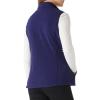 Outdoor Ventures Women’s Polar Fleece Zip Vest Outerwear with Pockets,Warm Sleeveless Coat Vest for Fall & Winter(Purplish Blue)