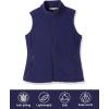 Outdoor Ventures Women’s Polar Fleece Zip Vest Outerwear with Pockets,Warm Sleeveless Coat Vest for Fall & Winter(Purplish Blue)