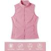 Outdoor Ventures Women’s Polar Fleece Zip Vest Outerwear with Pockets,Warm Sleeveless Coat Vest for Fall & Winter(Purplish Pink)