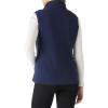 Outdoor Ventures Women’s Polar Fleece Zip Vest Outerwear with Pockets,Warm Sleeveless Coat Vest for Fall & Winter(True Navy)