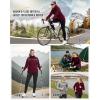 Outdoor Ventures Women’s Softshell Jacket Waterproof Warm Fleece Lined Lightweight Windproof Hooded Insulated Windbreaker(Wine Red)