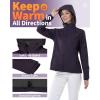 Outdoor Ventures Women’s Softshell Jacket with Hood Fleece Lined Warm Lightweight Waterproof Insulated Windbreaker(Purple Melange)
