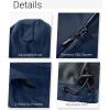 Outdoor Ventures Women’s Softshell Jacket with Removable Hood, Insulated Windbreaker Waterproof Warm Fleece Lined Coat(Dark Blue)