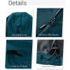 Outdoor Ventures Women’s Softshell Jacket with Removable Hood, Insulated Windbreaker Waterproof Warm Fleece Lined Coat(Modern Blue)