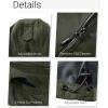 Outdoor Ventures Women’s Softshell Jacket with Removable Hood, Insulated Windbreaker Waterproof Warm Fleece Lined Coat(Olive Green)