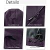 Outdoor Ventures Women’s Softshell Jacket with Removable Hood, Insulated Windbreaker Waterproof Warm Fleece Lined Coat(Purple)