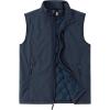 Outdoor Ventures Men’s Casual Outerwear Vest Lightweight Winter Zip Up Sleeveless Jacket for Hiking Travel Golf Running(Midnight Blue Heather)