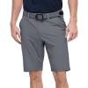 Outdoor Ventures Men’s Golf Shorts 11″ Inseam Classic-Fit Flat Front Stretch Casual Shorts with Pockets Summer Hiking Travel(Plain Grey)