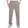 Outdoor Ventures Mens Hiking Pants Lightweight Quick Dry Convertible Pants, Stretch Zip-Off Cargo Pants for Travel Fishing(Fossil)