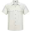 Outdoor Ventures Men’s Lightweight Short Sleeve Fishing Shirt UPF 50 Button Down Quick Dry Cooling Hiking Travel Safari Shirt(Beige)