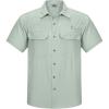 Outdoor Ventures Men’s Lightweight Short Sleeve Fishing Shirt UPF 50 Button Down Quick Dry Cooling Hiking Travel Safari Shirt(Pale Green)