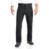 Outdoor Ventures Men’s Lite Waterproof Windproof Fleece Lined Warm Hiking Ski Snow Pants Expandable-Waist(Black- Natural Waist)