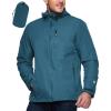 Outdoor Ventures Men’s Packable Rain Jacket Waterproof Lightweight Raincoat with Hood Windproof Cycling Jackets(China Blue)