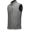 Outdoor Ventures Men’s Running Vest Outerwear, Lightweight Windproof Fleece-Lined Softshell Sleeveless Jacket for Golf(Dark Alloy-7 Pockets)