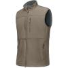 Outdoor Ventures Men’s Running Vest Outerwear, Lightweight Windproof Fleece-Lined Softshell Sleeveless Jacket for Golf(Light Brown-7 Pockets)