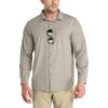 Outdoor Ventures Men’s UPF 50+ UV Sun Protection SPF Hiking Shirt Long Sleeve Lightweight Quick Dry for Safari Travel Fishing(Mid Grey)